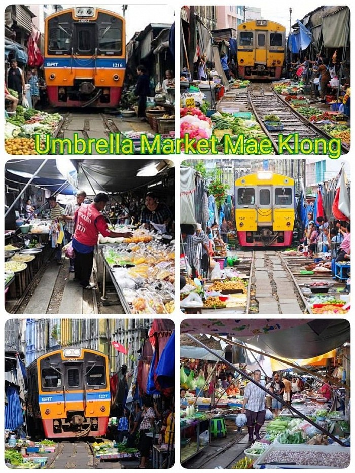 Maeklong Railway Market